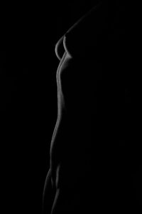 Fine art nude photography in studio portrait of a woman, Cork Ireland